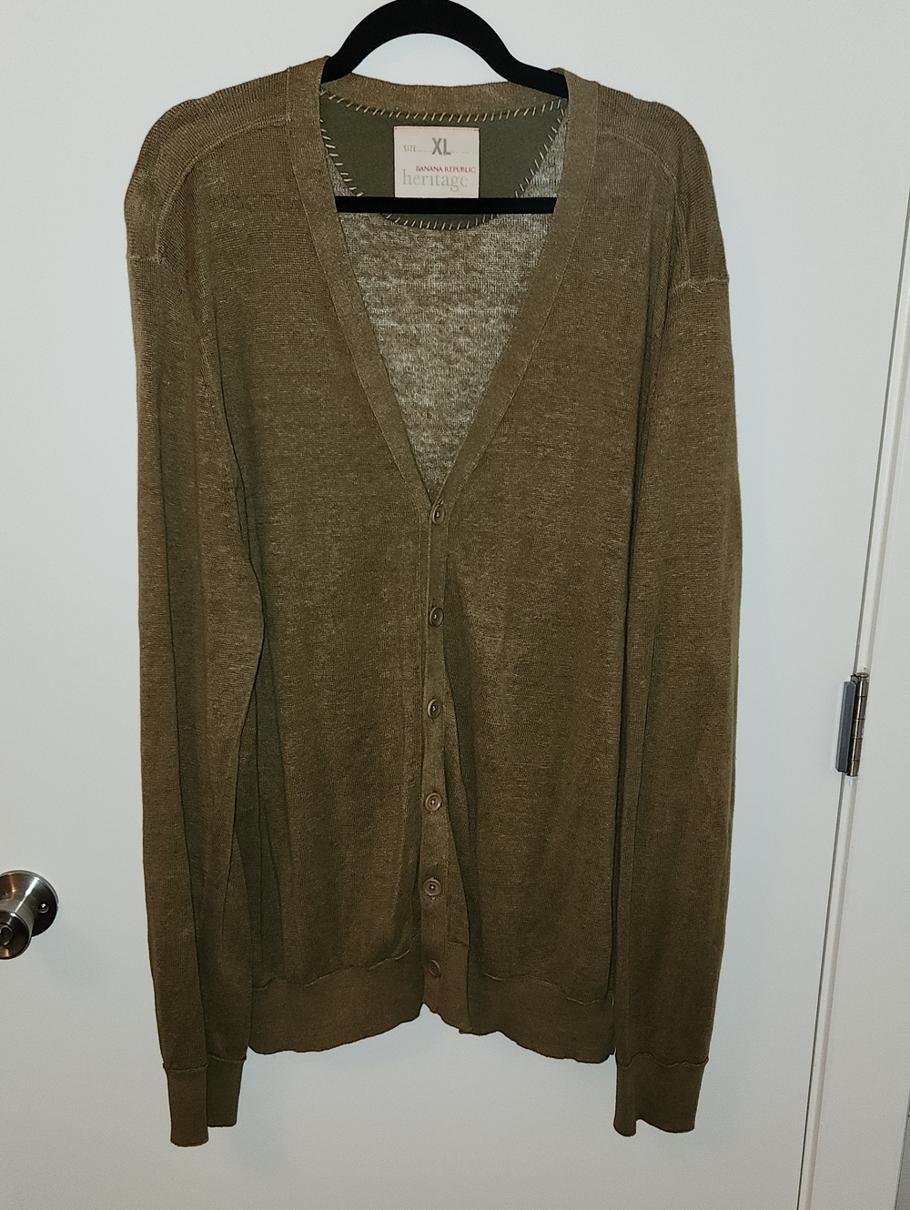 Banana Republic Heritage V-Neck Button Cardigan Men’s Size XL